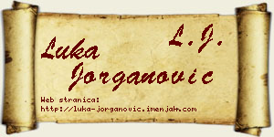 Luka Jorganović vizit kartica